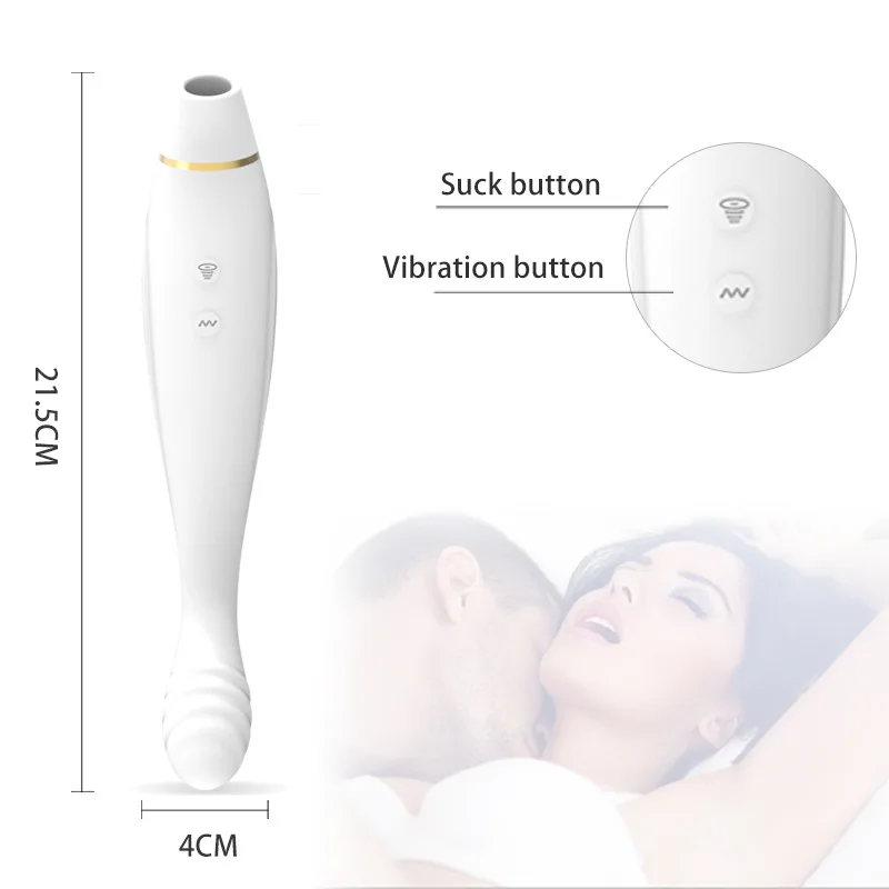 Женский мощный вибрационный сосательный двуглавый вибратор 10-частотная вибрационная палочка для мастурбации, Женский флирт Секс-игрушки