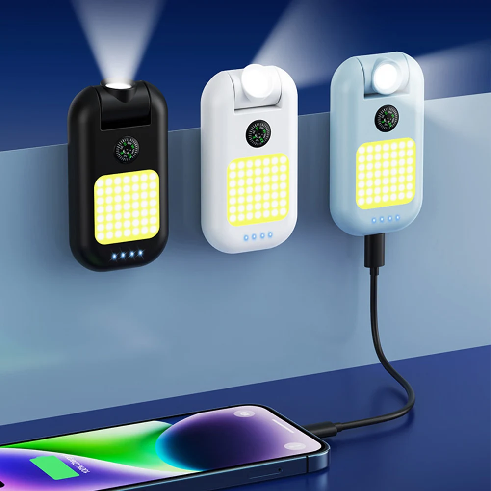 1500 мАч Светодиодный портативный брелок-фонарик, Аварийное освещение, Зарядка для телефона, USB-аккумуляторный фонарь для кемпинга на открытом воздухе, рыбалки.