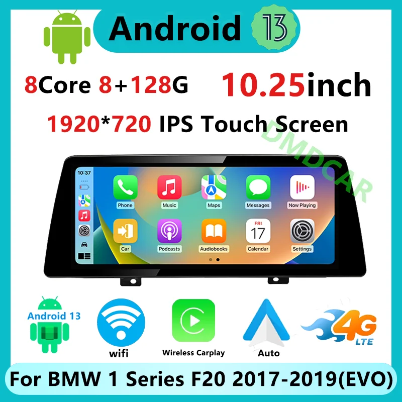 Заводская Цена Android 13 Автомобильных Мультимедийных Видеоплееров Для BMW 1Series F20 ID6 EVO 2018-2020 Gps Навигация Carplay Auto Stereo