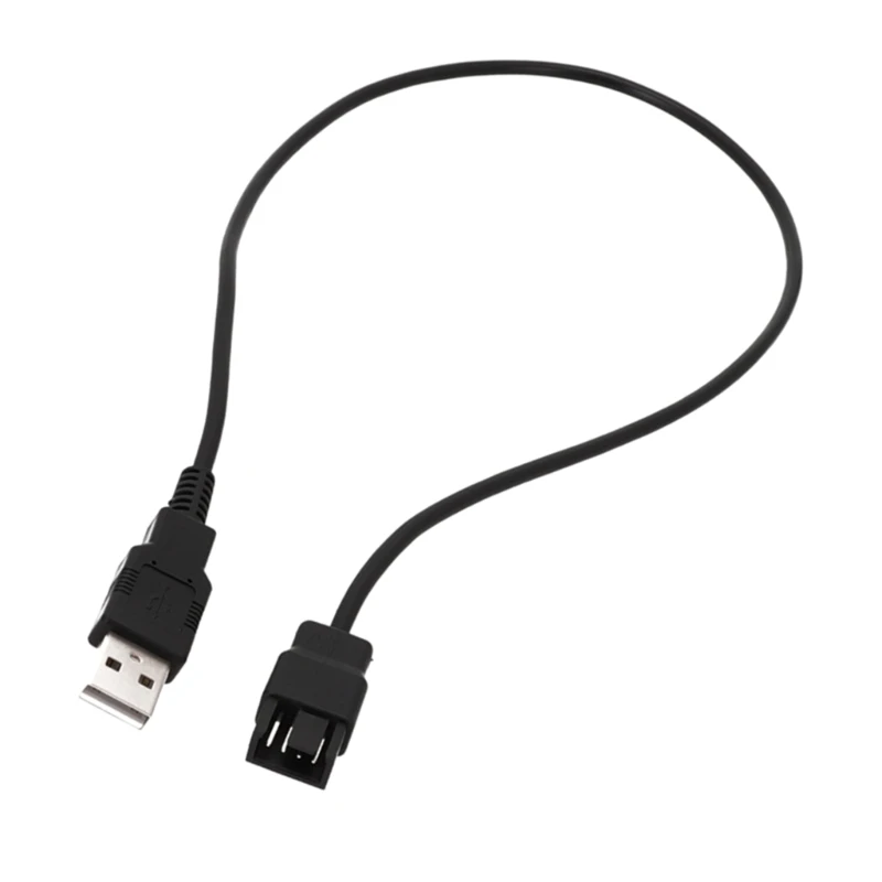 Эффективный 4-контактный USB-кабель вентилятора охлаждения ноутбука от USB до 4-контактного 3-контактного источника питания вентилятора