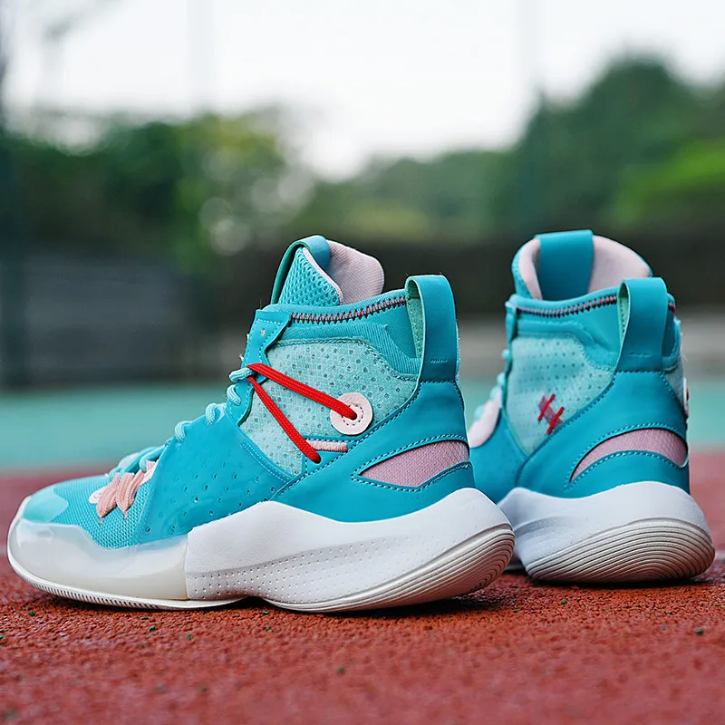 Новые баскетбольные ботинки с высоким берцем для мужчин, дышащая спортивная обувь большого размера, мужские уличные баскетбольные тренировочные кроссовки