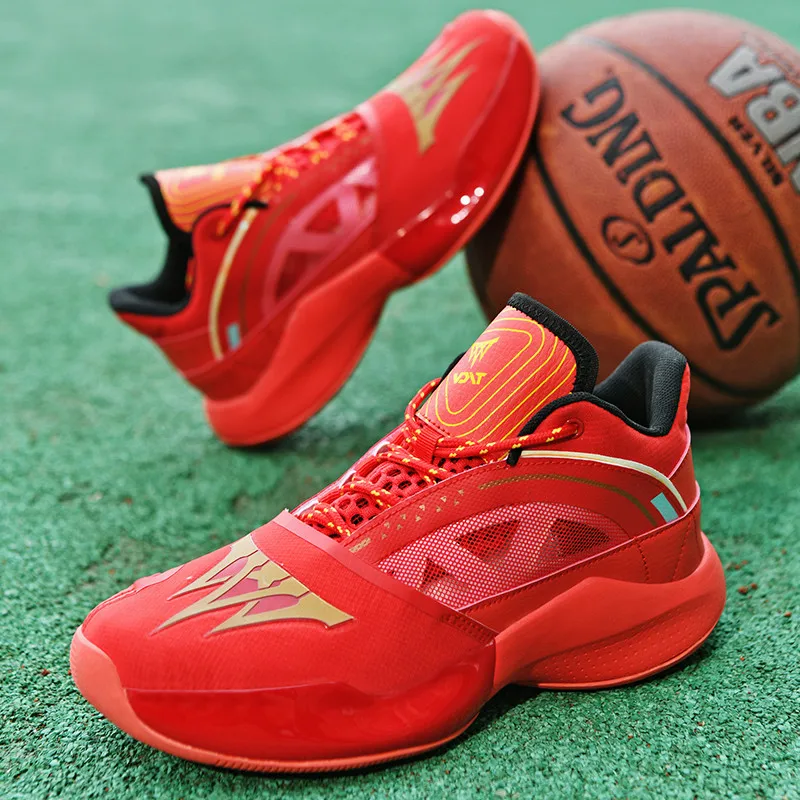 Весенне-осенняя Баскетбольная обувь Мужская Китайская Красная Дышащая Спортивная обувь для занятий спортом на открытом воздухе Тренировочная Белоснежная Женская баскетбольная кроссовка