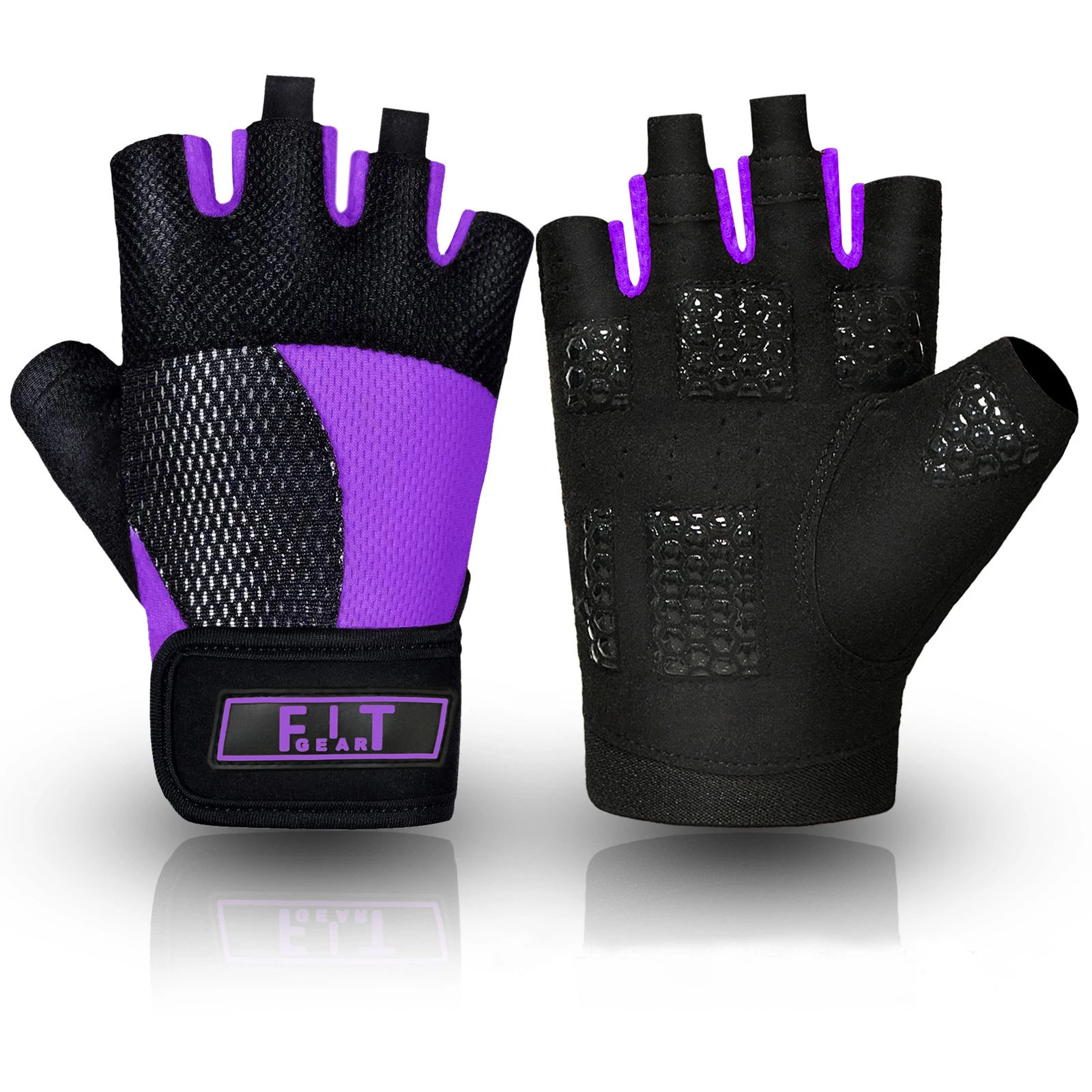 1 пара Профессиональных спортивных дышащих противоскользящих Женских перчаток для йоги на полпальца, Летние Велосипедные перчатки без пальцев, Женский велосипед