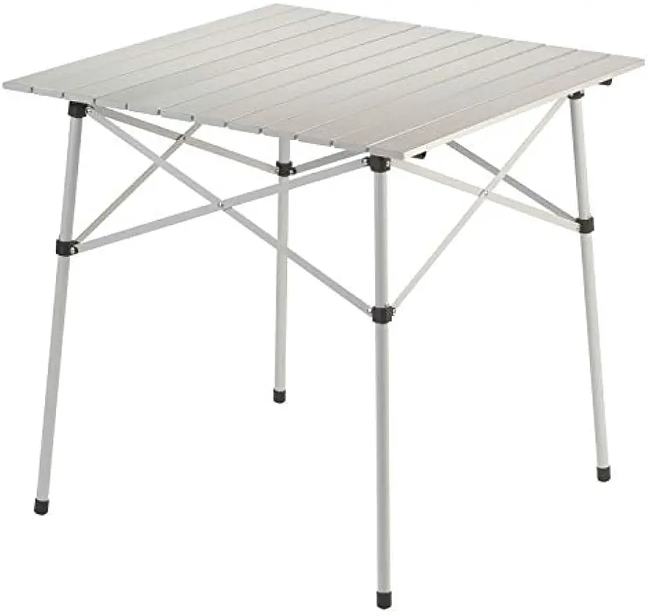 Компактный складной стол на открытом воздухе из прочного алюминия, конструкция из защелкивающихся элементов, простота сборки, удобная переноска, гриль с откидной крышкой для кемпинга