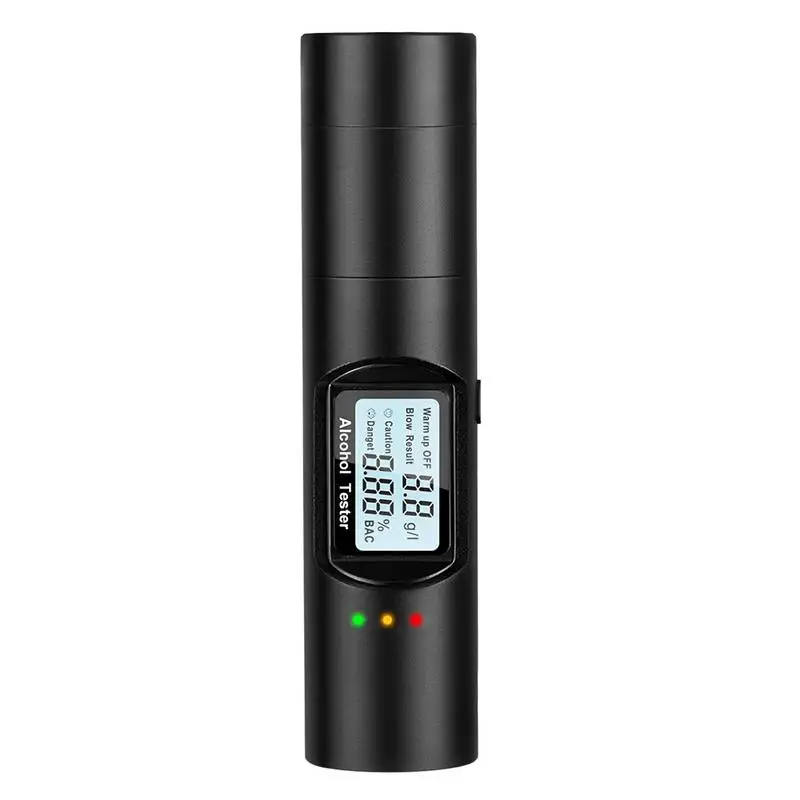 Портативный алкотестер Бесконтактный тестер дыхания с цифровым дисплеем USB Перезаряжаемый алкотестер высокой точности